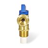 Everflow Washing Machine Replacement Valve 1/2" CPVC Inlet x 3/4" MHT Outlet, Brass, For Cold Water Supply 541C